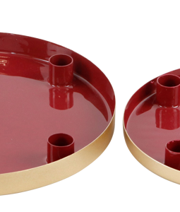 7998 CANDLE HOLDERS PLATE DELUXE S/2